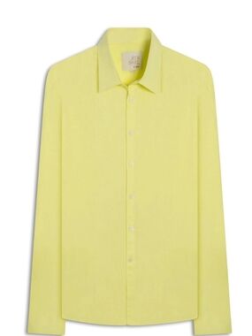 Linen Blend Yellow Shirt